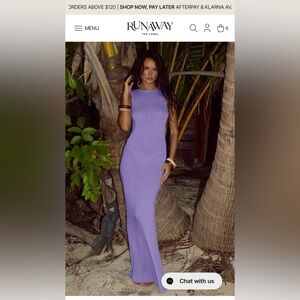 Lilac Sleeveless Maxi Dress